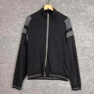 Lululemon Men's Black Track Jacket‎ Full Zip Athleisure Athletic Size L